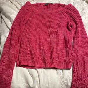 Brand new never worn pullover hot pink cardigan